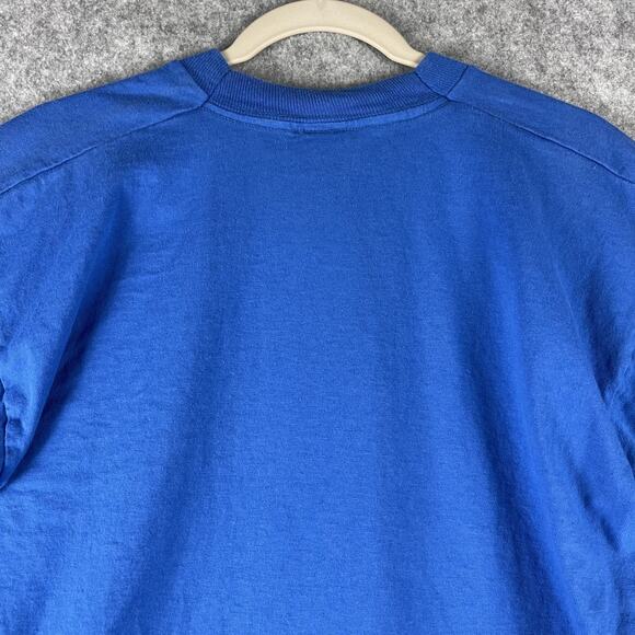 VTG The Disney Store Frankfurt T-Shirt Mens Large Blue Mickey Ireland Made 90s - Picture 9 of 12